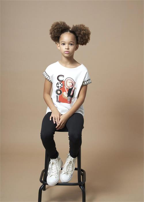 Mayoral Kız Çocuk Tişört Tayt Takım Siyah 6759