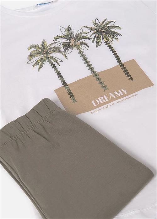 Mayoral Kız Çocuk Tişört Tayt Takım Yeşil 6766