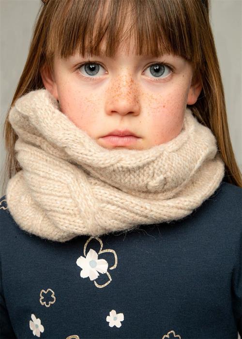 Mayoral Kız Çocuk Triko Atkı Bej 10820