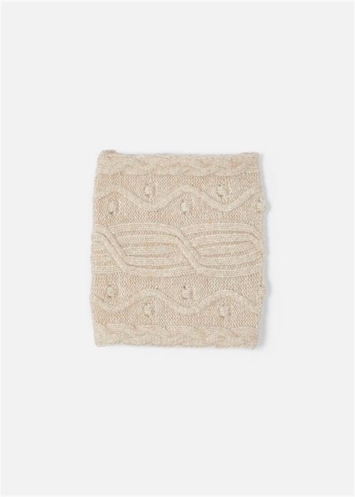 Mayoral Kız Çocuk Triko Atkı Bej 10820