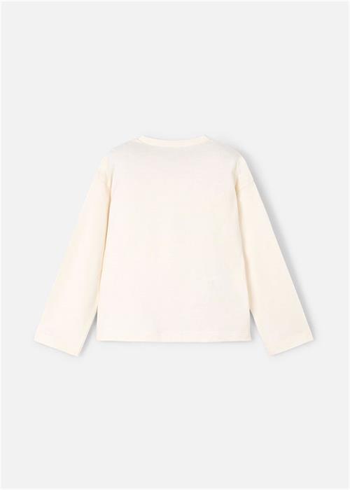 Mayoral Kız Çocuk Uzun Kollu Tişört Krem 4009