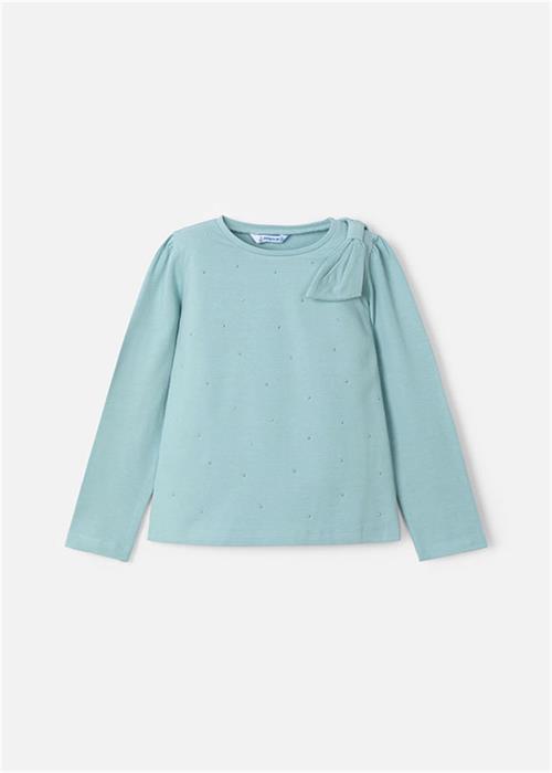 Mayoral Kız Çocuk Uzun Kollu Tişört Mint Yeşil 4064