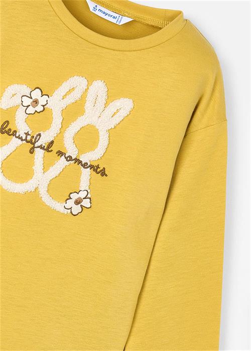 Mayoral Kız Çocuk Uzun Kollu Tişört Sarı 4010