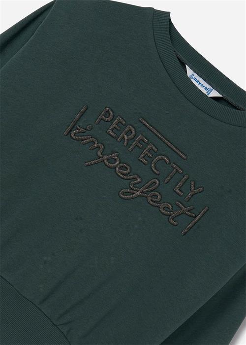 Mayoral Kız Çocuk Vatkalı Sweatshirt Yeşil 7468