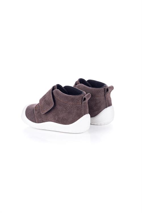 Merli&Rose Bebek Stride İlk Adım Botu Acı Kahve-Beyaz 2161