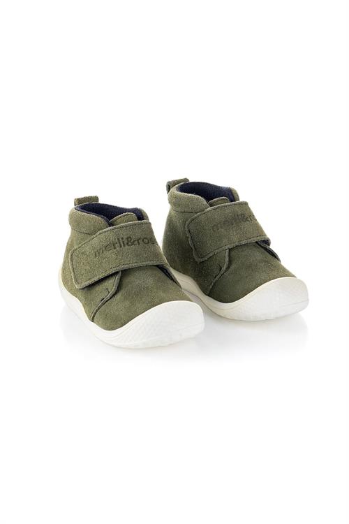 Merli&Rose Bebek Stride İlk Adım Botu Haki-Beyaz 2161