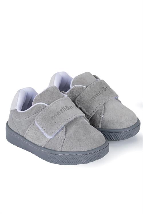 Merli&Rose Çocuk Merli Süet Sneakar Gri 115-13
