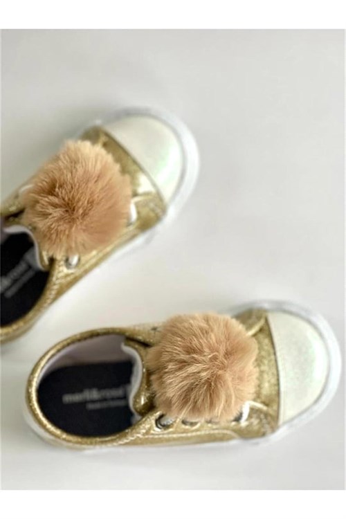 Merli&Rose Kız Çocuk Fun Sneaker Simli Ayakkabı Siyah 603-P(B)-24