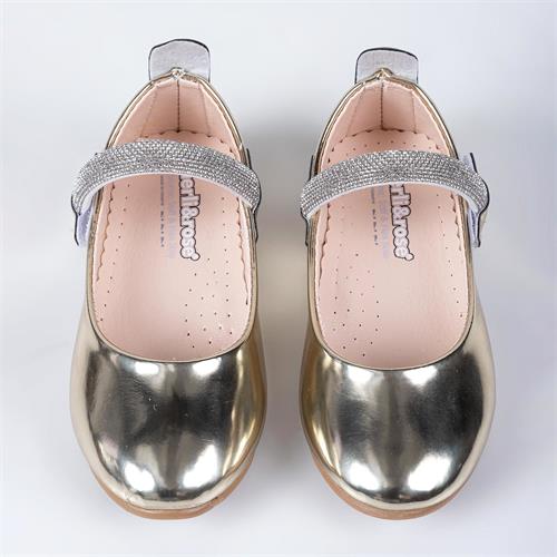 Merli&Rose Kız Çocuk Kalpli Babet Altın Ayna F10005