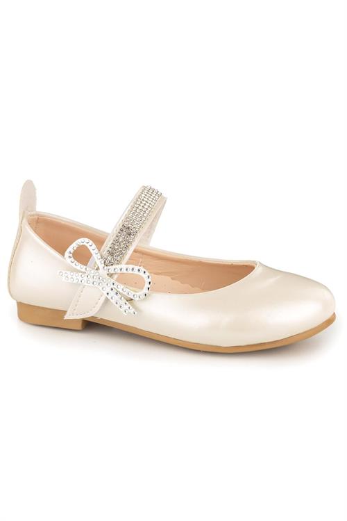 Merli&Rose Kız Çocuk Taşlı Bant Babet Sedef Rugan F1010