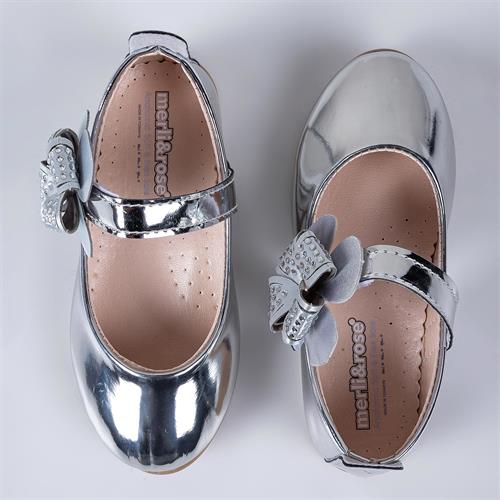 Merli&Rose Kız Çocuk Yonca Bantlı Babet Gümüş Ayna P10007