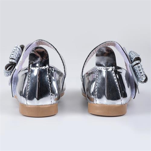 Merli&Rose Kız Çocuk Yonca Bantlı Babet Gümüş Ayna P10007