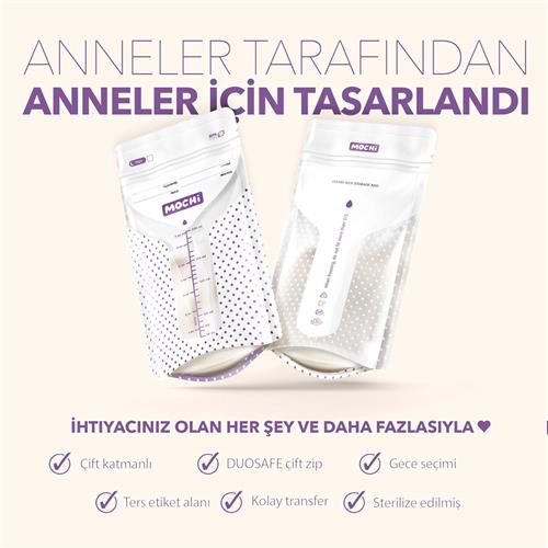 Mochi Süt Saklama Poşeti 25 Adet 20025