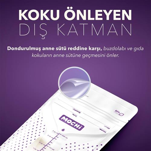 Mochi Süt Saklama Poşeti 50 Adet 20050