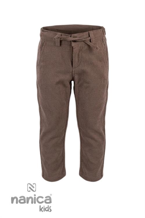 Nanica Kids Erkek Çocuk Mendilli Keten Takım Elbise Ekru 126630
