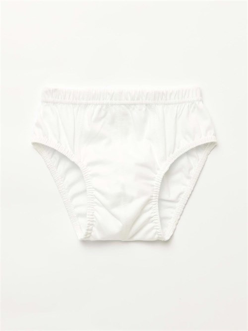 Natuline Erkek Çocuk 3lü Penye Slip Külot Beyaz 2501