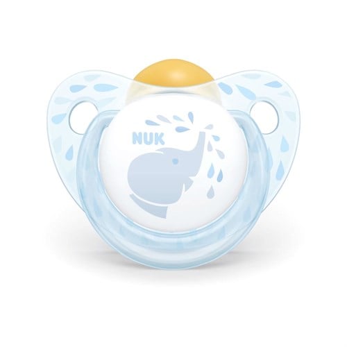 Nuk Baby Blue Kauçuk Emzik 0-6 Ay Fil Desenli 726034