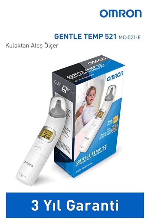 Omron Gentle Temp Işıklı Kulaktan Ateş Ölçer 521