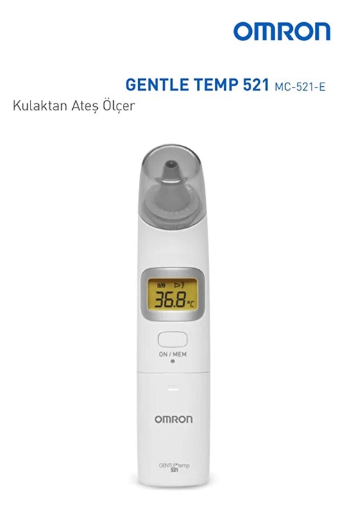 Omron Gentle Temp Işıklı Kulaktan Ateş Ölçer 521