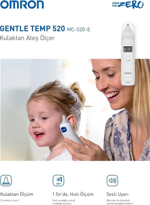 Omron Gentle Temp Kulaktan Ateş Ölçer 520