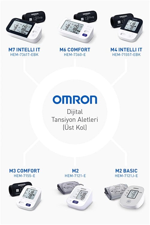 Omron M2 Basic Essential Üst Koldan Pilli Dijital Tansiyon Aleti 7188