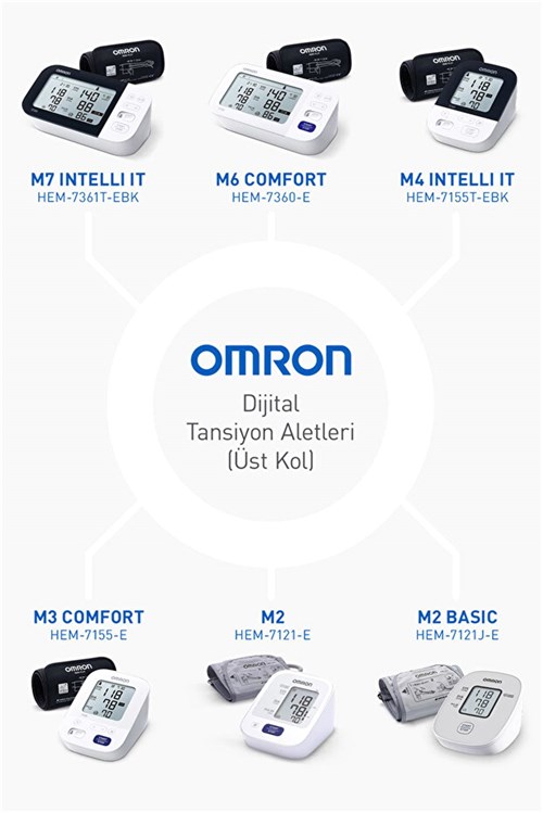 Omron M2 Basic Essential Üst Koldan Pilli Dijital Tansiyon Aleti 7188