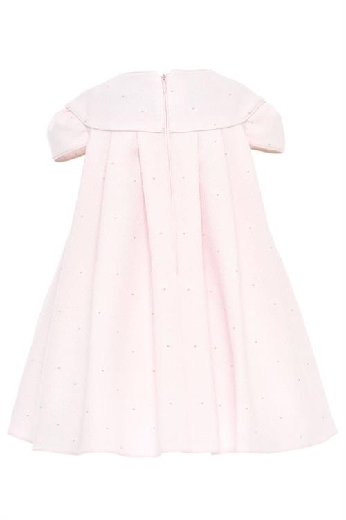 Pamina Kız Bebek Bandanalı 3D Elbise Pembe 36173