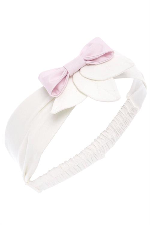 Pamina Kız Bebek Bandanalı 3D Elbise Pembe 36173
