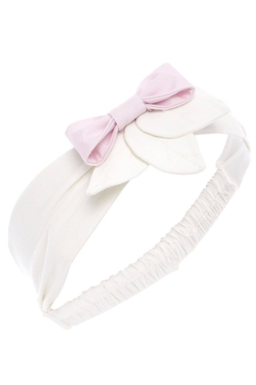 Pamina Kız Bebek Bandanalı 3D Elbise Pembe 36173