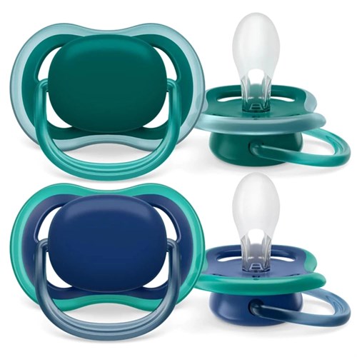 Philips Avent Erkek Bebek 2li Ultra Air 6-18 Ay Emzik Scf085/31
