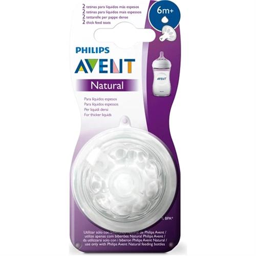 Philips Avent Natural Biberon Emziği Y Kesik 6m+ 2li SCF046/27