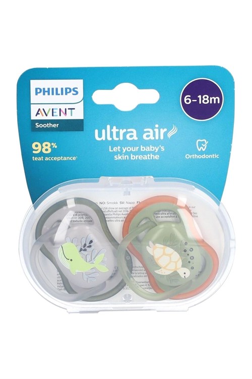Philips Avent Ultra Aır Erkek Bebek 2li 6-18 Ay Emzik Scf085/60