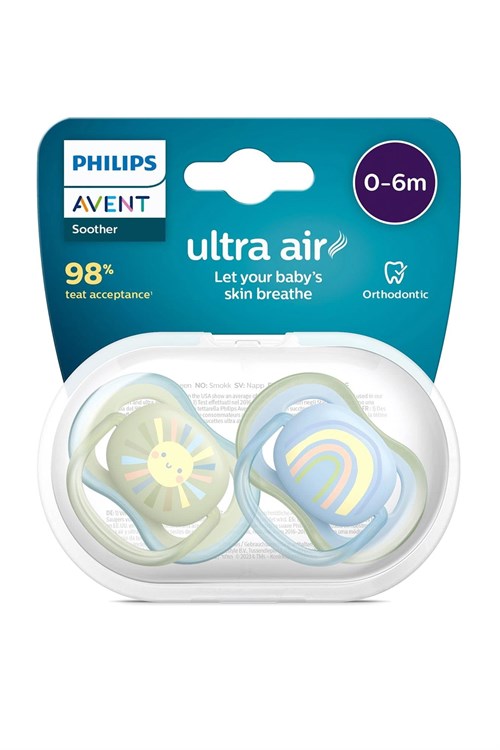 Philips Avent Ultra Aır Erkek Bebek 2li 0-6 Ay Emzik Scf085/58