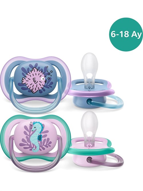 Philips Avent Ultra Aır Kız Bebek 2li 6-18 Ay Emzik Scf085/61