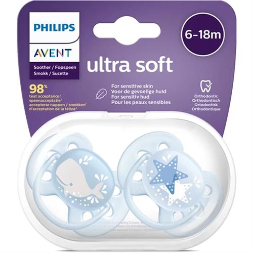 Philips Avent Ultra Soft Emzik 6-18 Ay Erkek Scf223/03