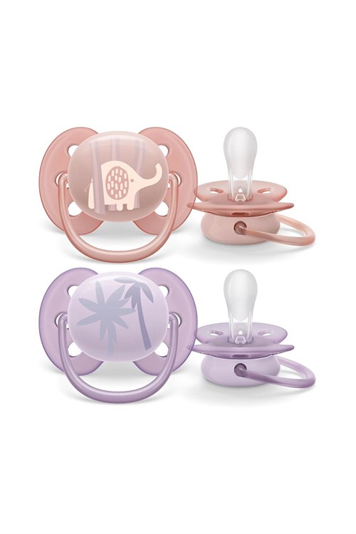 Philips Avent Ultra Soft Yumuşak Emzik 2li 0-6+ Ay Kız Scf091/09