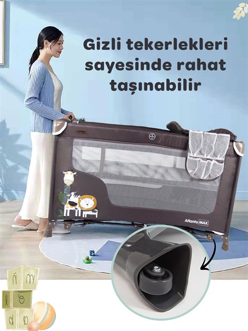 Prego Atlanta Max Oyun Parkı 70*120 Bej 8056