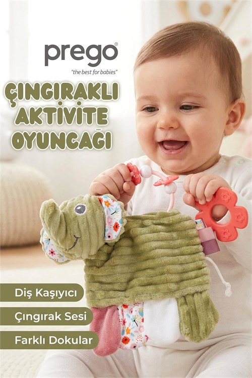 Prego Çıngıraklı Aktivite Oyuncakları Fil P210645