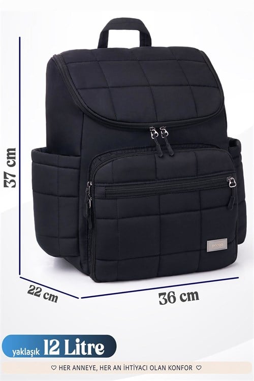 Prego Glory Bebek Bakım Çantası Siyah 3070
