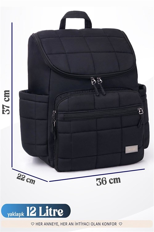 Prego Glory Bebek Bakım Çantası Siyah 3070