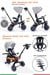 Prego Happy Dino Plus 360° Dönebilen Koltuklu Tamamen Katlanabilir Çocuk Bisikleti Gri P670