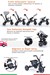 Prego Happy Dino Plus 360° Dönebilen Koltuklu Tamamen Katlanabilir Çocuk Bisikleti Gri P670
