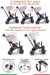 Prego Happy Dino Plus 360° Dönebilen Koltuklu Tamamen Katlanabilir Çocuk Bisikleti Bej P670