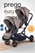 Prego İbiza New Pro İkiz Bebek Arabası Kahve