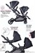 Prego İbiza New Pro İkiz Bebek Arabası Siyah