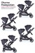Prego İbiza New Pro İkiz Bebek Arabası Siyah