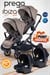 Prego İbiza New Pro Travel Sistem İkiz Bebek Arabası Kahverengi