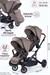 Prego İbiza New Pro Travel Sistem İkiz Bebek Arabası Kahverengi