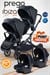 Prego İbiza New Pro Travel Sistem İkiz Bebek Arabası Siyah