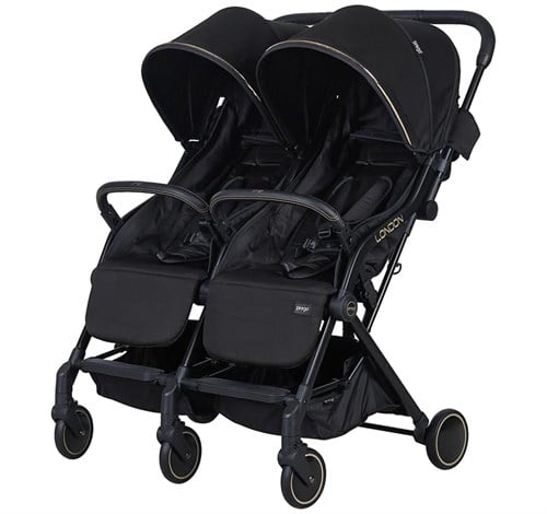 Prego London İkiz Bebek Arabası Siyah 2236